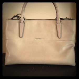 COACH soft Italian leather Borough